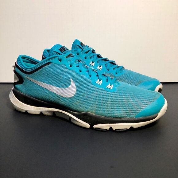 Womens NIKE Flex Supreme TR 4 Blue Running Shoes / Size 8 - Picture 1 of 10